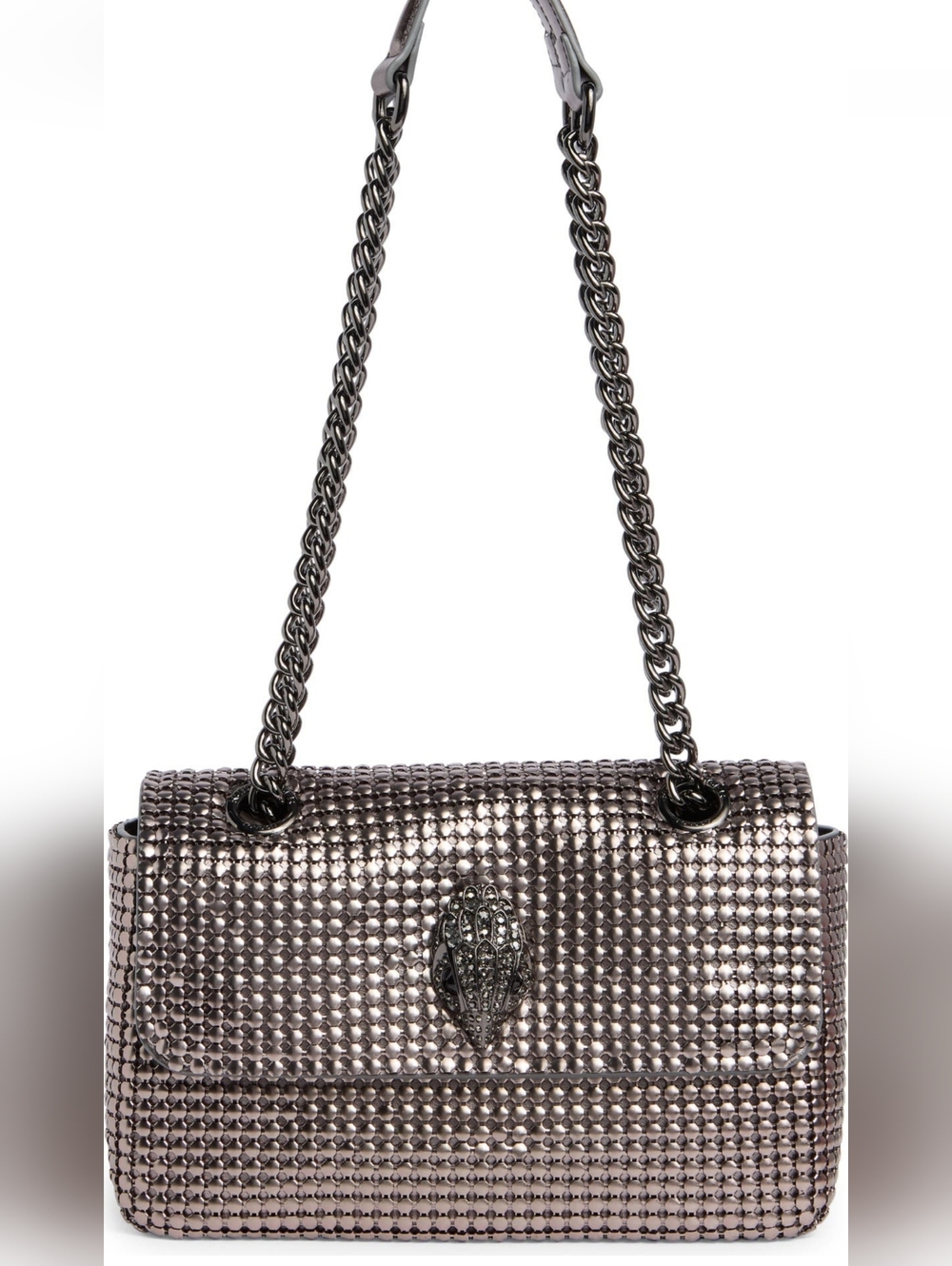 Kurt Geiger Newest Shoulder Bag with Gold Metaleather Chain - Picture 2 of 10